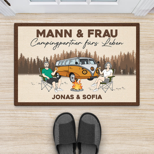 4029DGE2 mann frau campingpartner furs leben personalisierte camping fussmatte_ fur paare 4029DTI8G