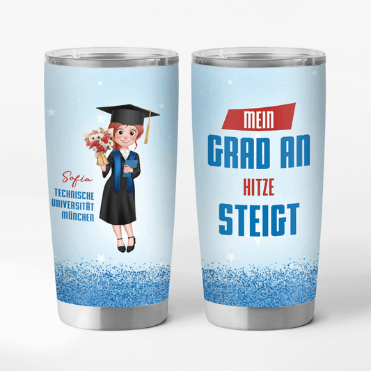 4045TGE1 mein grad an hitze steigt personalisierter thermobecher 20oz fur frauen zur abschlussfeier lustig 4045T5T8A