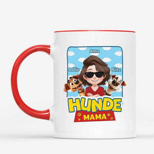 4047MGE2 hundepapa cartoon personalisierte tasse hund_ 4047M5H0C
