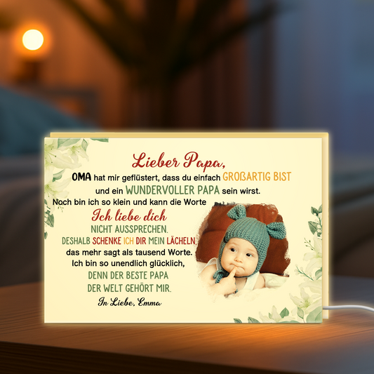 4055LGE2 liebe mama personalisierte lightbox_ mama baby mit foto 4055L