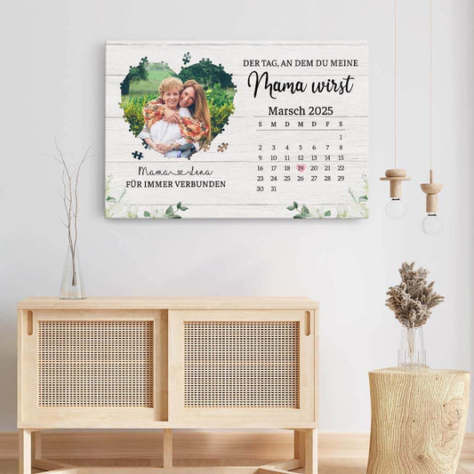 4056CGE3 der tag an dem du meine mama wirst personalisiertes geschenk leinwand mama 4056C6M5A