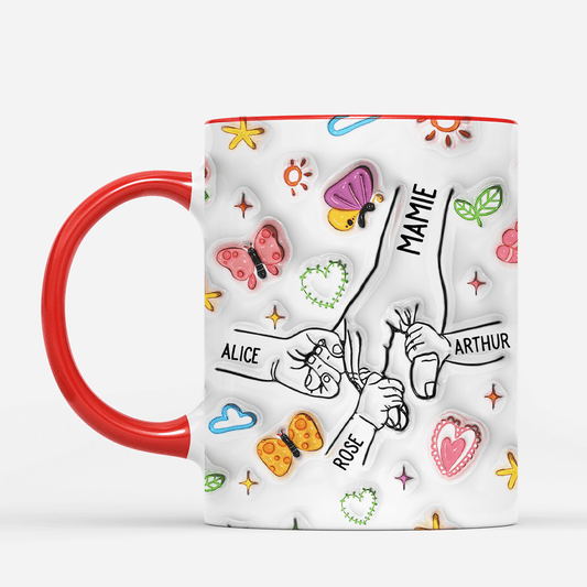 4058MFR2 effet dimpression 3d mug personnalisable maman fleurs et papillons colorees 4058MKN5A