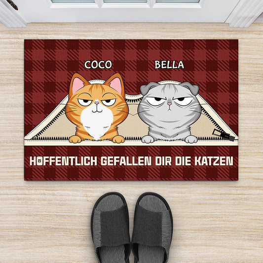 4061DGE2 wir regieren das haus personalisierte fussmatte katze 4061DKQ0D_06f92dee f5b6 4b1f 8287 596bf0ea5325