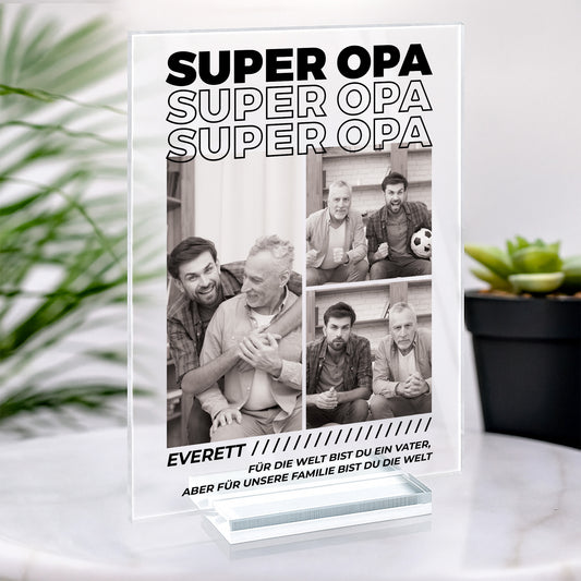 4065RGE2 bester papa personalisierte acryl plakette papa mit foto 4065RTM5B