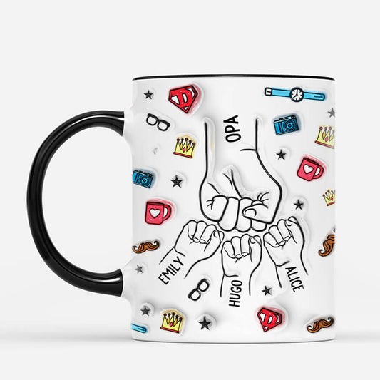 4070MGE2 3d druck effekt faustgruss motive fur papa und kinder papa tasse personalisieren_ 4070M9T5B
