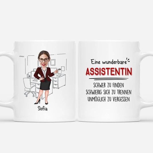 4084MGE1 eine wunderbare assistentin personalisierte tasse kollegin_ 4084M6L0O