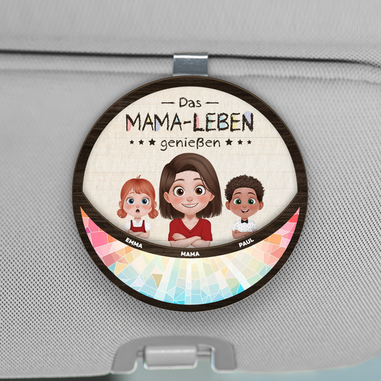 4106GGE1 das mama leben geniessen personalisierter auto visier clip fur mamas 4106GKN0A