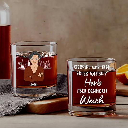4109IGE1 gereift wie ein edler whisky lustiges whiskyglas fur frauen mit gesicht personalisiert 4109IKL8A