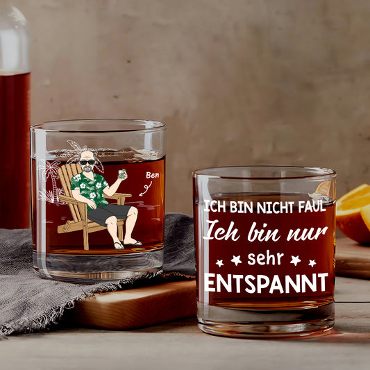 4114IGE2 ich bin nicht faul lustiges whiskyglas frauen personalisiert 4114I5L8A
