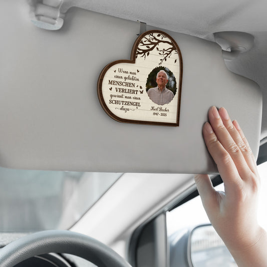 4131GGE2 schutzengel personalisierter auto sonnenblende clip zur erinnerung mit foto 4131G6L5A