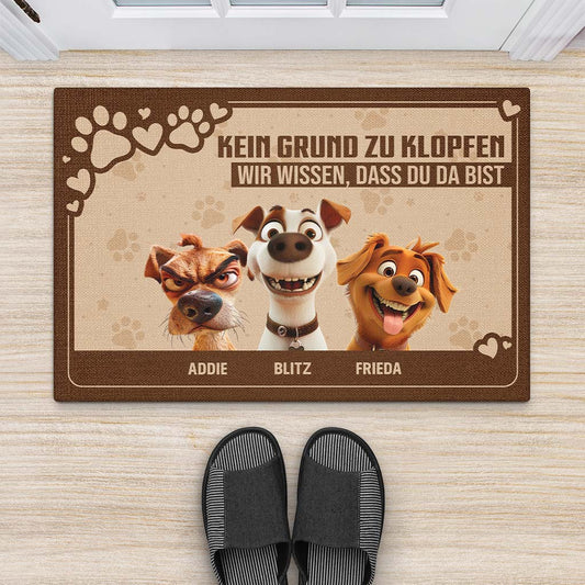 4153DGE2 kein grund zu klopfen wir wissen dass du da bist lustige fussmatte hunde personalisiert_ 4153D5T5C_659752cc 8c7d 480f 8abb ab6a0c5f2992