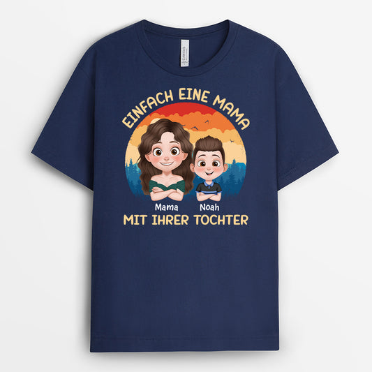 4168AGE2 einfach ein papa und sein madchen t shirt papa personalisiert_ cartoon 4168A6I0B