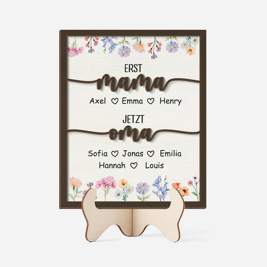 4200QGE1 zuerst mama jetzt oma blumen holztafel personalisiert_ mama 4200Q8I5A