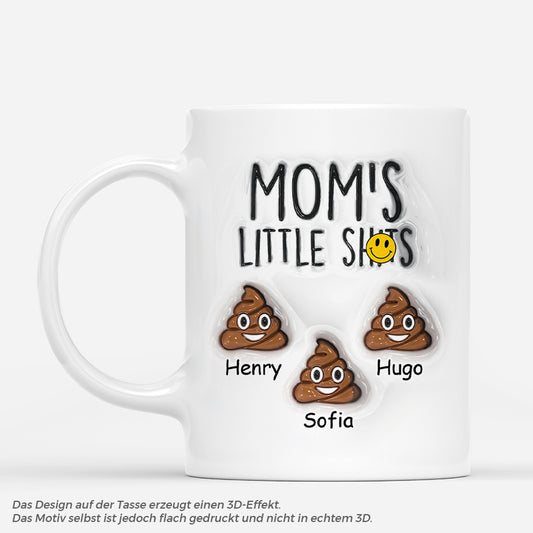 4202MGE1 3d druck effekt mama und kinder frecher spruch personalisierte tasse mama lustig 4202M3T5A