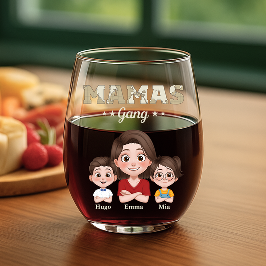 4231IGE2 papas gang armeemuster _personalisiertes weinglas ohne stiel papa 4231I