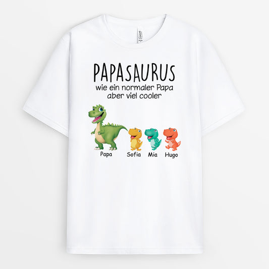 4323AGE1 definition papasaurus cartoon t shirt papa personalisiert_ 4323A8T7B