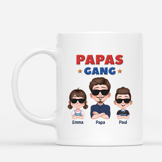 4341MGE1 papas gang kinder cartoon personalisierte tasse papa 4341M9H0B