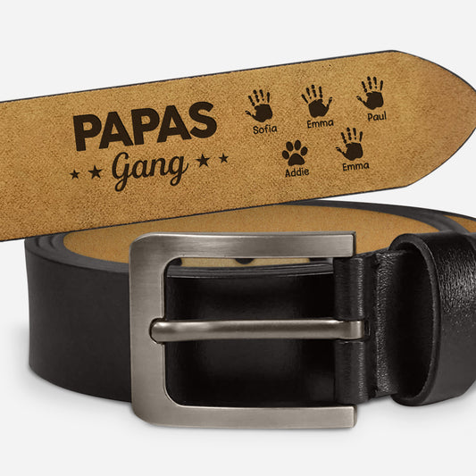 4355JGE1 papas gang handdruck personalisierter gurtel_ fur papa 4355J