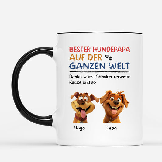 4356MGE2 liebe mamahunde cartoon personalisierte tasse hund_ lustig 4356MKN5C