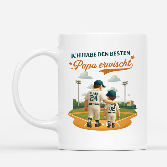 4370MGE2 ich habe den besten opa papa erwischt baseball personalisierte tasse papa_ lustig 4370M5T3B
