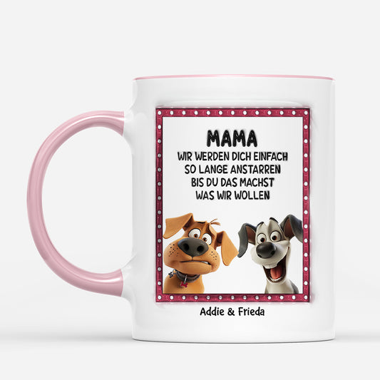 4410MGE2 wir werden dich einfach so lange anstarren lustige hunde tasse personalisiert_ 4410M8M5C