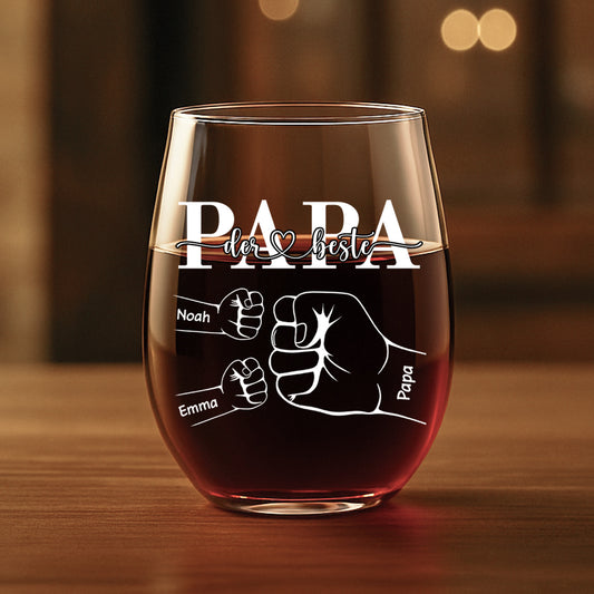 4423IGE1 bester papa aller zeiten faust _personalisiertes weinglas ohne stiel papa 4423I6Q5B