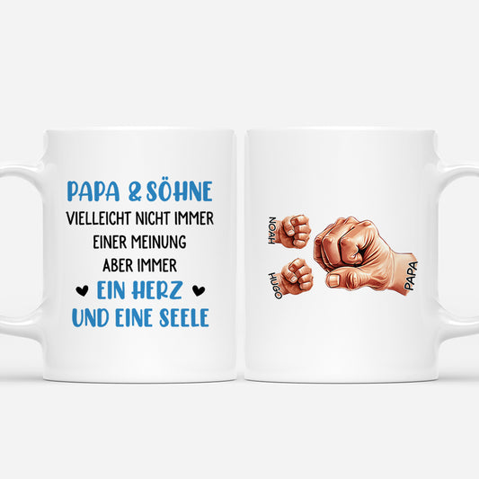 4427MGE1 papa und sohn personalisierte tasse papa 4427M6L0B