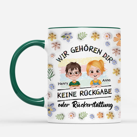 4443MGE2 3d druck effekt keine ruckgabe oder ruckerstattung blumen personalisierte tasse mama lustig 4443M5T0A