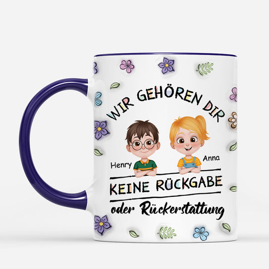 4449MGE2 3d druck effekt keine ruckgabe oder ruckerstattung personalisierte tasse papa lustig 4449MKT0A
