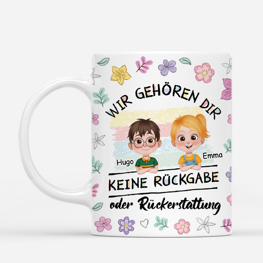 4462MGE1 blumen keine ruckgabe oder ruckerstattung personalisierte tasse mama lustig 4462M8N0A