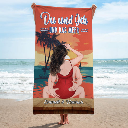 4477BGE2 du und ich und das meer personalisierte strandtucher_ 4477B6HMG