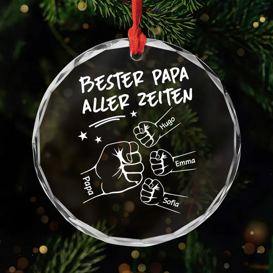 4493OGE1 bester papa aller zeiten personalisierter weihnachtsschmuck_ glas papa 4493O3V8B