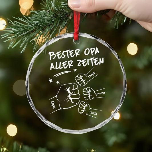 4493OGE2 bester papa aller zeiten personalisierter weihnachtsschmuck_ glas papa 4493O3V8B