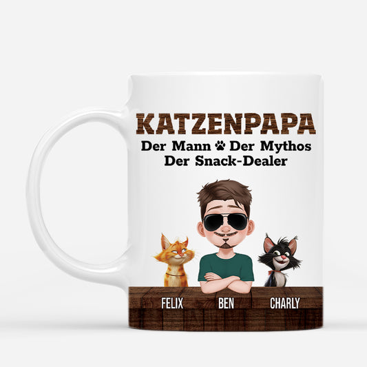4501MGE1 katzenpapa der mann die legende der snack dealer tasse mit hunden personalisierte_ 4501M5K0D