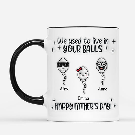 4551MGE2 3d druck effekt alles gute zum vatertag personalisierte tasse papa lustig 4551M