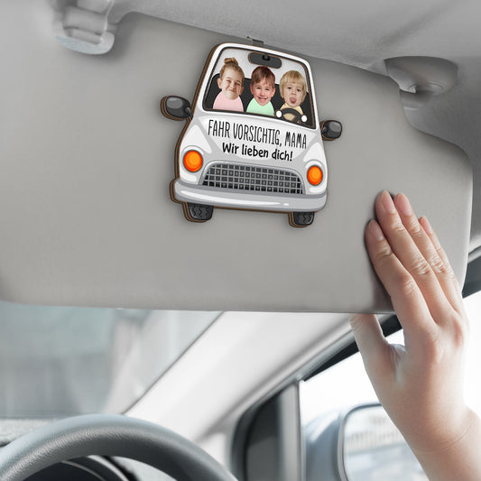 4565GGE2 fahr vorsichtig personalisierter auto visier clip fur papa 4565GTQNB