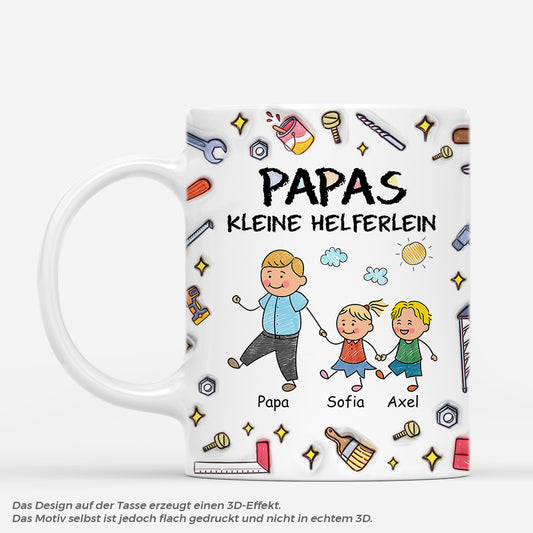 4578MGE1 3d druck effekt papas kleine helferlein buntstifte werkzeug personalisierte tasse papa 4578M_c4a8689e 784d 4cd9 a38c f4b4eb84214a