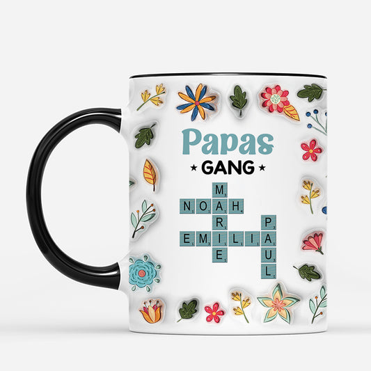 4591MGE2 3d druck effekt mamas gang kreuzwortratsel blumen personalisierte tasse mama 4591M5T5A