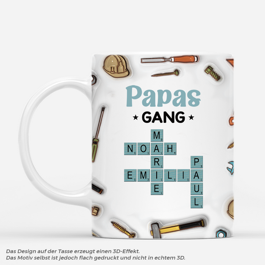 4611MGE1 3d druck effekt papas gang bauingenieurwesen kreuzwortratsel personalisierte tasse papa 4611MTH5B