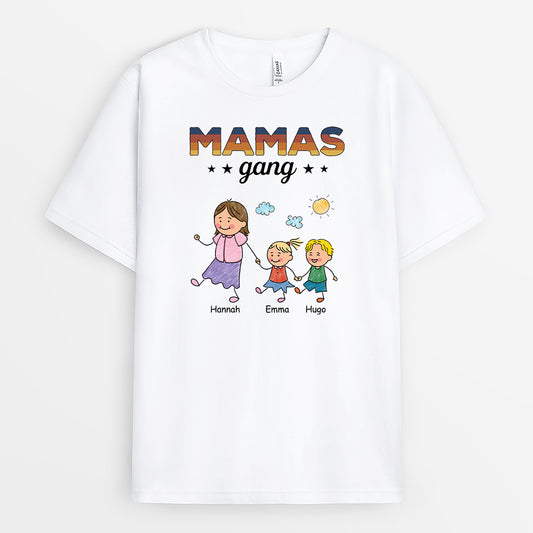 4626AGE1 mamas gang vintage personalisierte weisse t shirts damen_ im basic stil 4626AKM8A