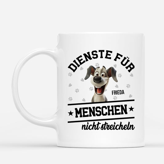 4639MGE1 dienste fur menschen personalisierte tassen hund_ 4639M8IMC