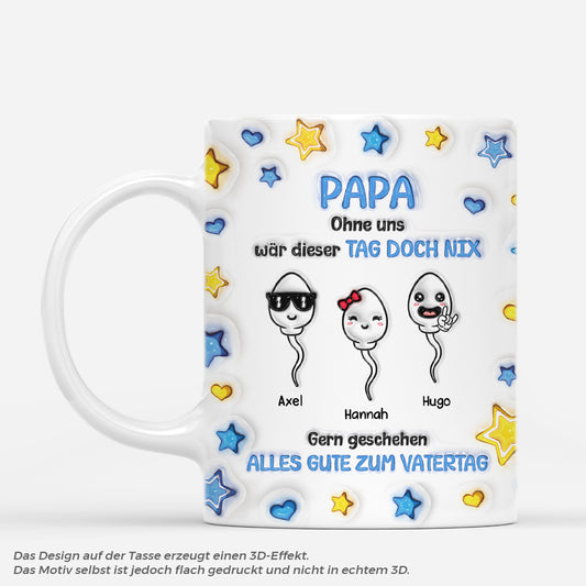 4656MGE1 3d druck effekt ohne uns war dieser tag doch nix personalisierte tasse papa_ 4656M6HAB