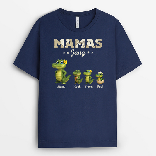 4667AGE2 papas gang krokodile weltkarte t shirt papa personalisiert_ 4667A3H5B