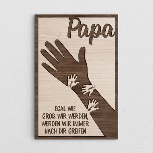 4681CGE1 egal wie gross ich werde personalisierte leinwand papa 4681CT4NB