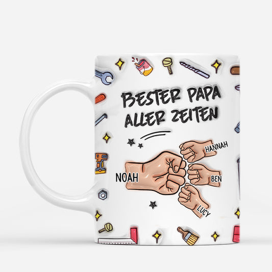 4701MGE1 3d druck effekt bester papa aller zeiten sterne herzen personalisierte tasse papa_ 4701M6T5B