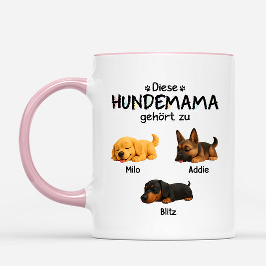 4702MGE2 dieser hundepapa gehort zu buntstifte cartoon personalisierte tassen hund_ 4702M6L5B