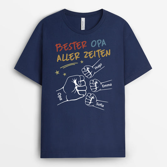 4712AGE2 bester papa opa aller zeiten mit fausten t shirt papa personalisiert_ 4712A5Q5B