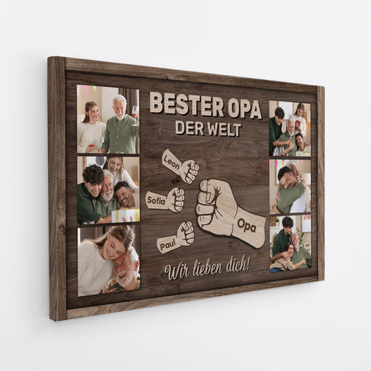 4739CGE2 bester papa der welt personalisierte leinwand papa mit fotos 4739C36AB