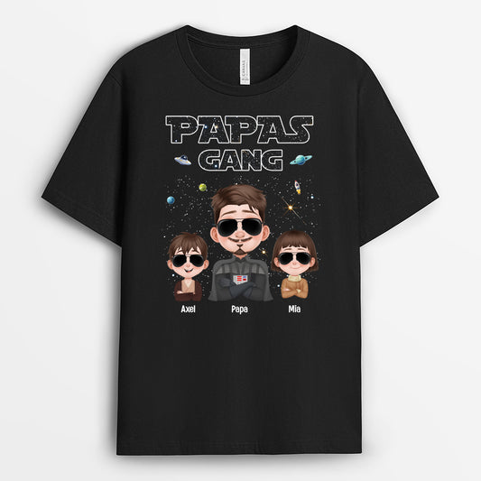 4757AGE1 papas gang universum konzept cartoon t shirt papa personalisiert_ 4757AKHAB