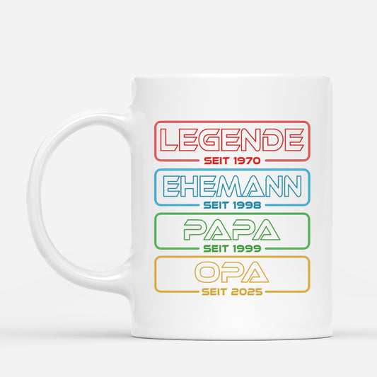 4760MGE1 legende ehemann papa opa seit personalisierte tasse opa 4760MK85B